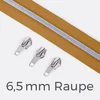 Reißverschluss Metallisiert Silber  6,5mm Senf D846