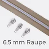 Reißverschluss Metallisiert Silber  6,5mm Taupe D894