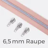 Reißverschluss Silber 6,5mm Nude D209