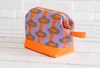 Kosmetiktasche Neon nähen Schnittmuster Anleitung