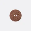 Knopf Recycelt, 18 mm, Braun