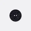 Knopf Recycelt, 18 mm, Schwarz