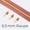 Endlos-Reißverschluss 6,5mm Raupe Gold Altrosa D213