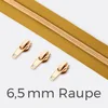 Endlos-Reißverschluss 6,5mm Raupe Gold Senfgelb D846