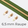 Endlos-Reißverschluss 6,5mm Raupe Gold Oliv D887