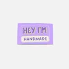 Webetikett "Hey I'm handmade" L
