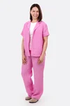 Schnittmuster Pyjama Sommer-Kombi Leinenstoff selber nähen