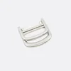Klappbarer Doppel-D-Ring Metall 25mm, Silber