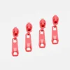 Rückseitenzipper für 4mm Perlonraupe Neonorange PT805