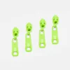 Rückseitenzipper für 4mm Perlonraupe Neongrün D872
