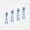 Rückseiten Reverse Zipper 4mm Perlonraupe Hellblau B20