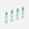 Rückseiten Reverse Zipper 4mm Perlonraupe Mint D871