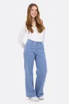 Schnittmuster Jeanshose Wide Leg High Waist nähen