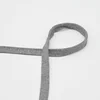 Elastische Biese aus Jersey, 10 mm, in Mid Grey Melange