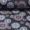 Alpenfleece Mandala Blumen Blau