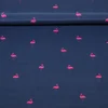 Badeshorts-Stoff Flamingos Blau 