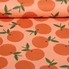 Baumwoll-Canvas Orangen Pfirsich
