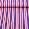 Baumwoll-Canvas Streifen Rosa Blau