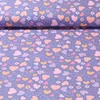 Baumwoll Flanell Herzchen Lavendel
