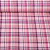 Baumwoll Flanell Kariert Rosa