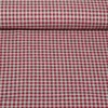 Baumwoll Flanell Kleines Karo Grau Rot