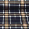 Baumwoll Flanell Schottenkaro Navy Rost