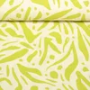 Baumwoll Musselin Double Gauze Blätter Abstrakt Lime