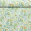 Baumwoll Popeline Blumenwiese Grün