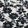 Baumwoll-Viskose Digitaldruck Blumen Beige