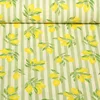 Baumwoll WebwareStreifen Zitronen Hellgrün