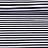 Baumwolljersey Streifen Weiß Schwarz