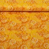Baumwollvoile Batik Blumen Gelb