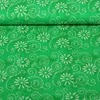 Baumwollvoile Batik Blumen Grün
