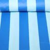 Beschichtete Baumwolle  Blockstreifen 6cm Hellblau Blau