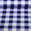 Beschichtete Baumwolle - Karo Blau