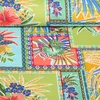 Beschichtete Baumwolle Tropische Blumen Multicolor