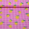 Beschichtete Baumwolle Zitronen Rosa