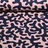 Bio Jacquard Jersey "Gleam" Twistmaze Doubleface Navy Rosa