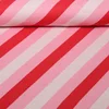 Bio Jacquard Jersey "Queen Of Hearts" Royal Candy Stripes Rot