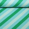 Bio Jacquard Jersey "Queen Of Hearts" Royal Candy Stripes Türkis