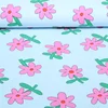 Bio Jersey Jennifer Bouron Blumen Hellblau
