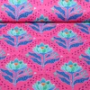 Bio Musselin Glatt "Queen Of Hearts" Lotus Royal Pink