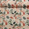 Canvas Leinenlook Blätter Batik Beige