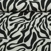 Canvas  Leinenoptik Zebra Beige Schwarz