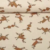 Canvas Lustiges Rentier Beige