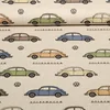 Canvas VW Beetle Beige Multicolor Leinenoptik