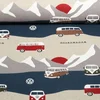 Canvas VW Bulli Bergabenteuer Beige Leinenoptik