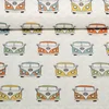 Canvas VW Bulli Retro Lichtgrau Multicolor
