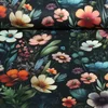 Canvas Wildblumen Schwarz