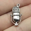 Charm Anhänger Mikrofon Retro Silber 1 Stück